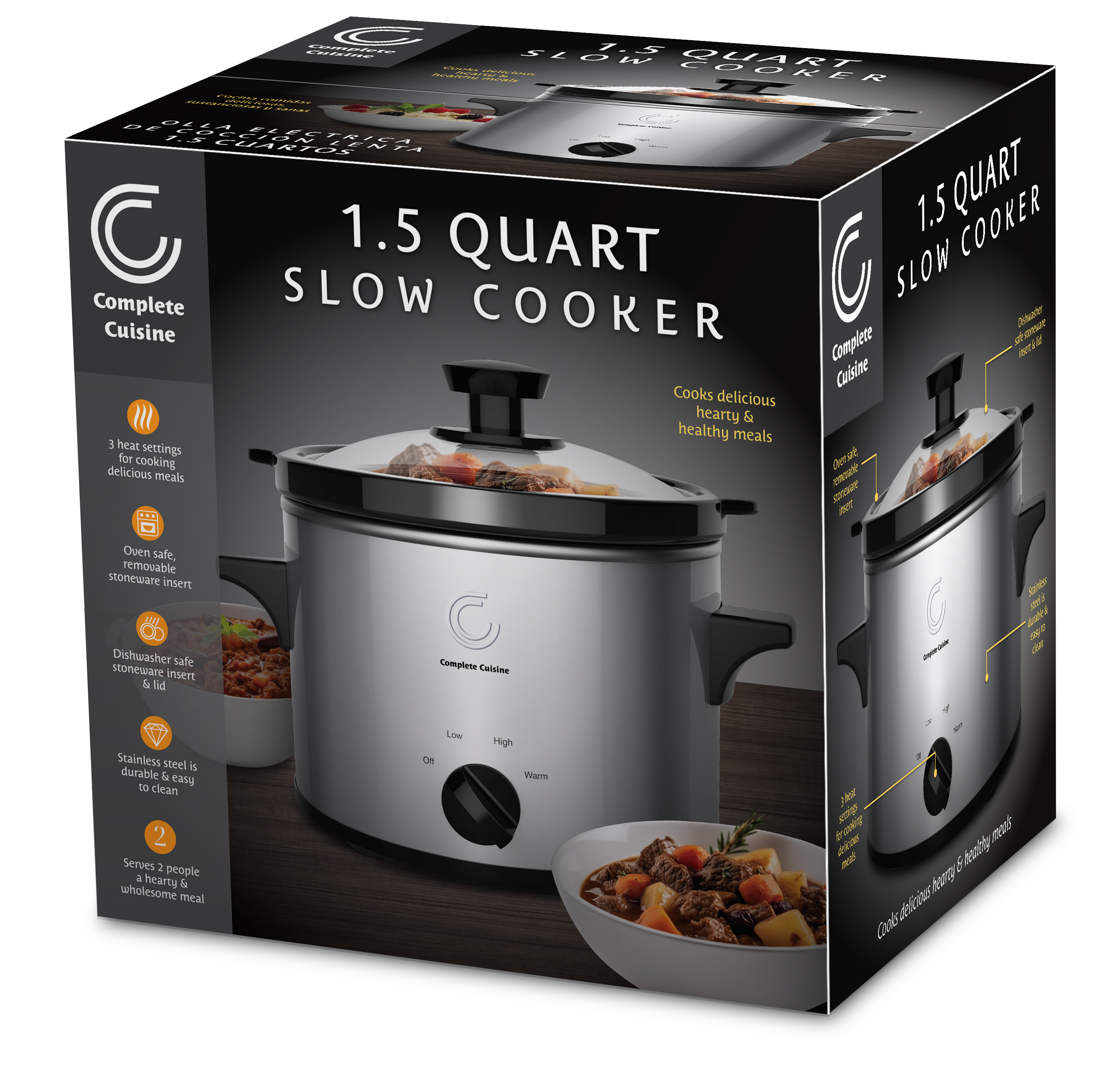 1.5 QT Slow Cooker