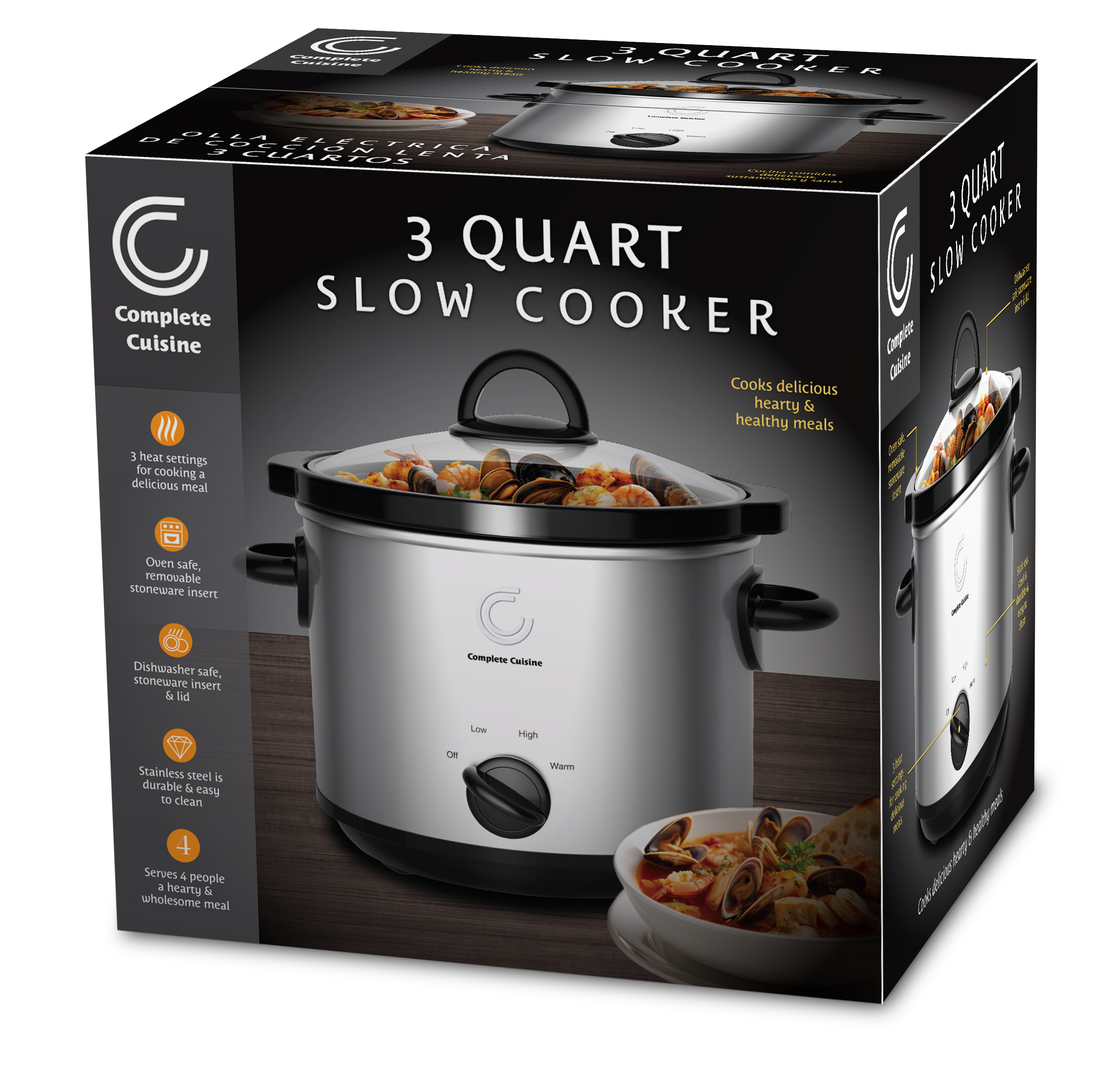 3 QT Slow Cooker