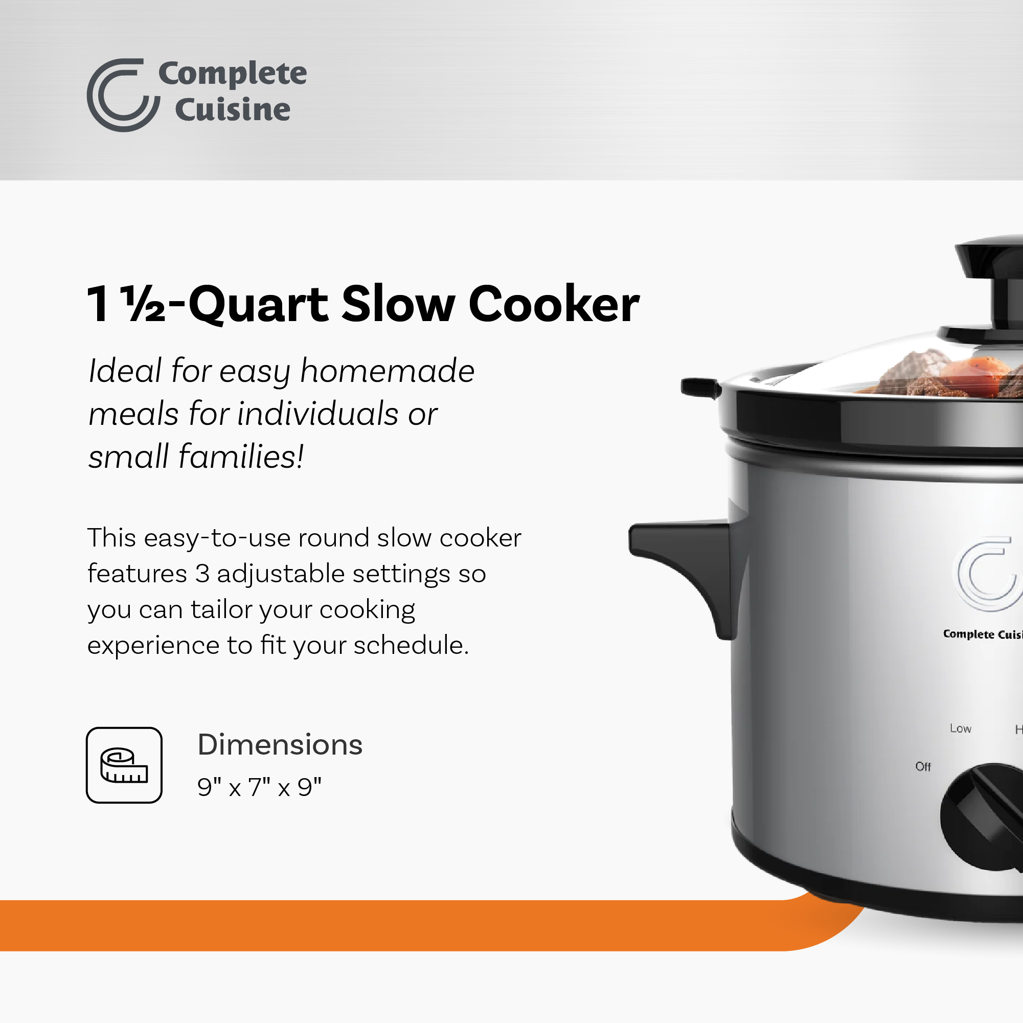 1.5 QT Slow Cooker