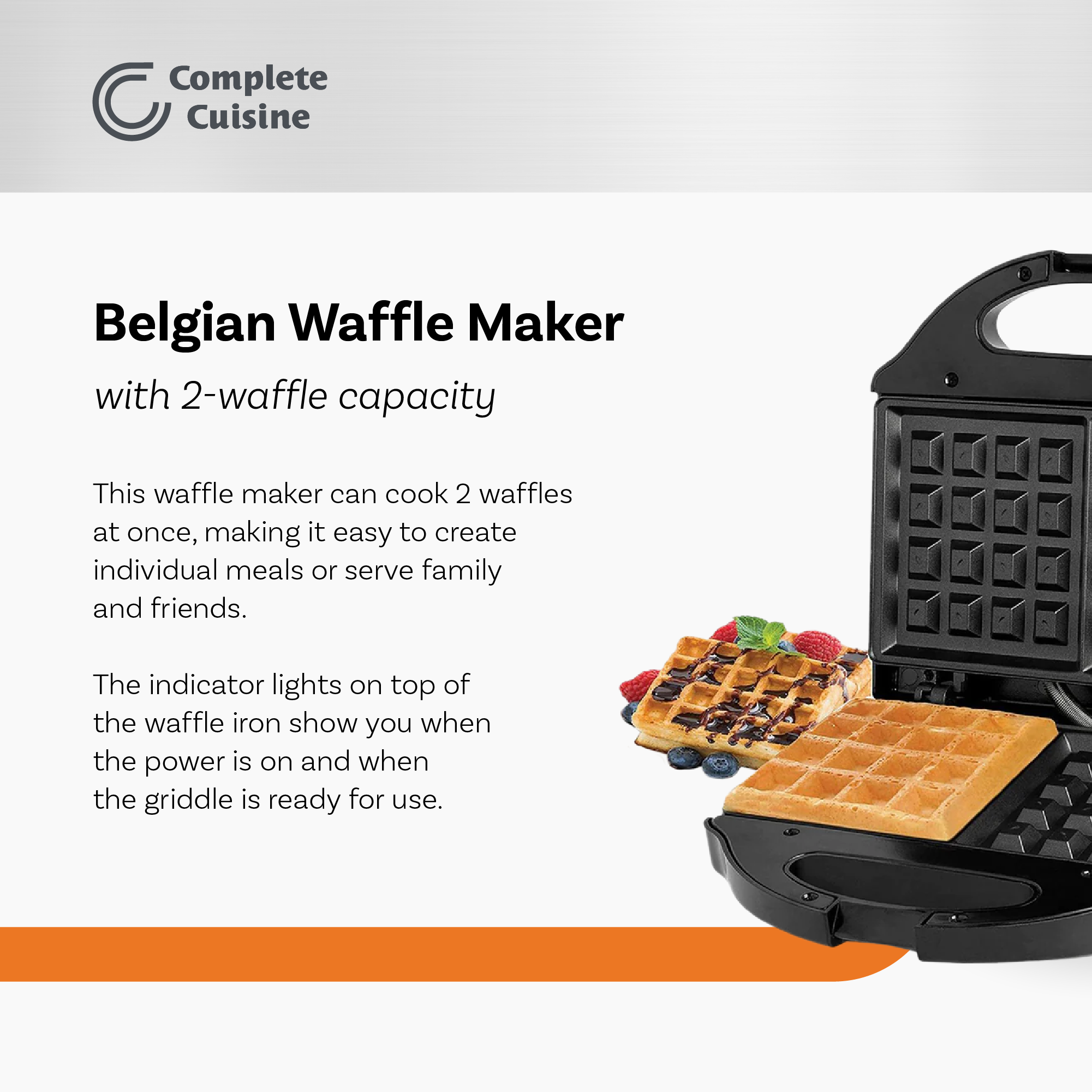 2-Slice Waffle Maker