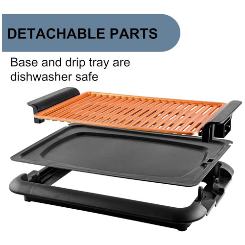 Electric Indoor Smokeless Copper Grill