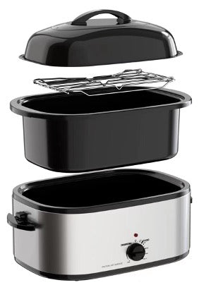22 QT Roaster Oven w/ Self Basting Lid