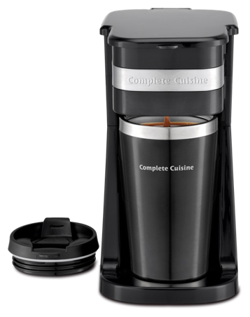 Single Serve Coffee Maker w 16 oz Travel Mug