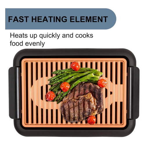 Electric Indoor Smokeless Copper Grill