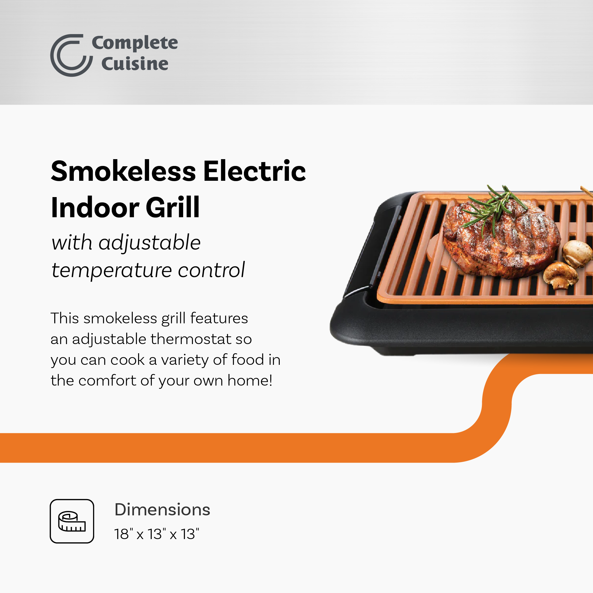 Electric Indoor Smokeless Copper Grill