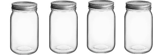 32-oz Mason Jars (Set of 4)