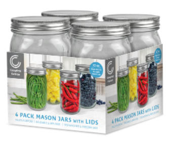 32-oz Mason Jars (Set of 4)